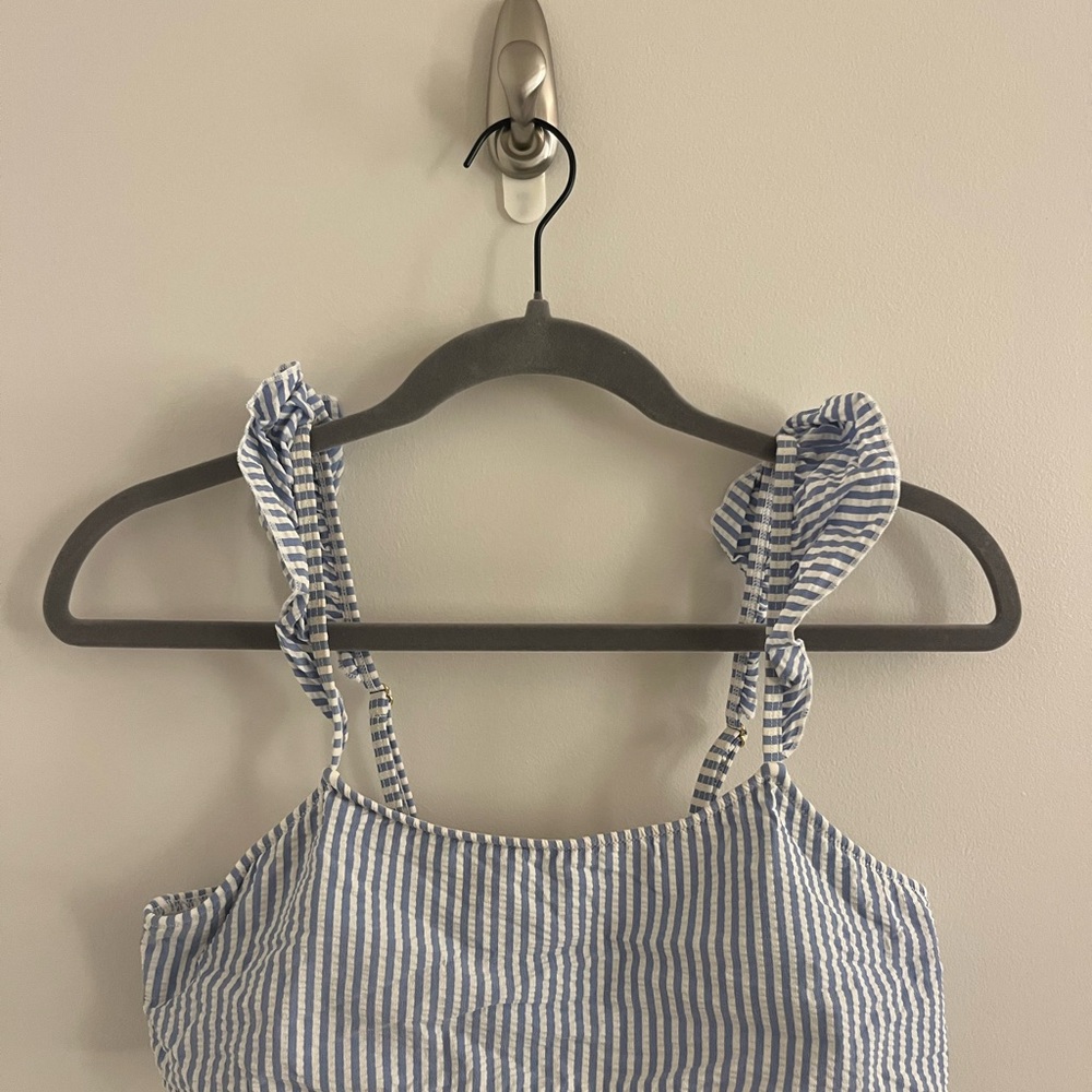 Vineyard Vines Blue and White Striped Bikini Top & Bottom